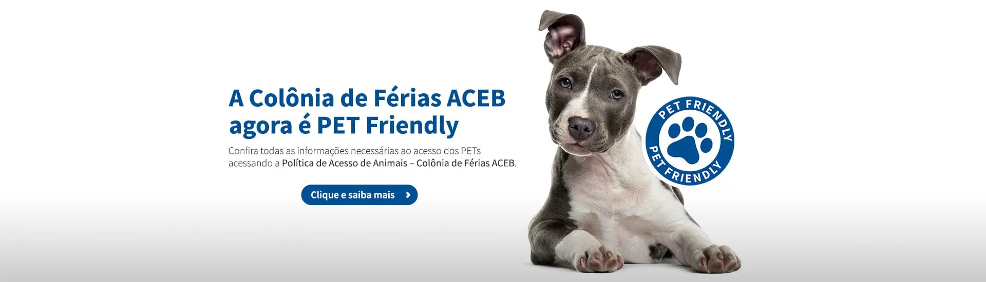 Política de Hospedagem com Animais de Estimação na Colônia de Férias ACEB BA