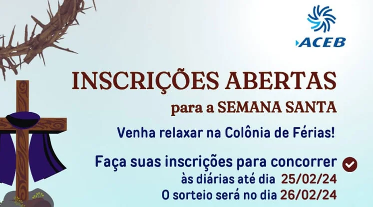 Inscrições abertas para Semana Santa 2024