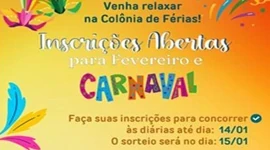 Carnaval - Inscrições abertas para o mês de Fevereiro 2025